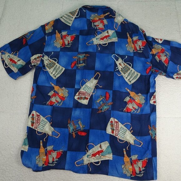 Campia Moda Blue Picnic Shirt X-Large - Picture 2 of 6